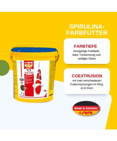 Sera Koi Professional Spirulina Color Card 7 kg - Premium Koi Food for Vibrant Colors | Supports Growth & Reduces Algae | Shipping Worldwide - Buy Online on GoSupps.com