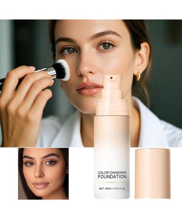  JINGLING JINGLING Color-Changing Foundation 30ml Matching Foundation for Travel Dates Commutes Meetings and Evenings - Buy Online on GoSupps.com