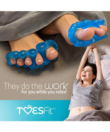 ToesFit Toe Separators/Straighteners for Bunions, Hammer Toe, Foot Pain - Women & Men - U.S. Design Patent Pending - Buy Online on GoSupps.com