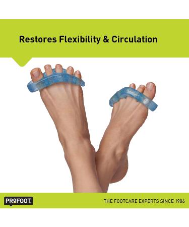 PROFOOT Flex-tastic Gel Toe Separators for Foot Pain, Bunions, Hammer Toes - 1 Pair - Buy Online on GoSupps.com