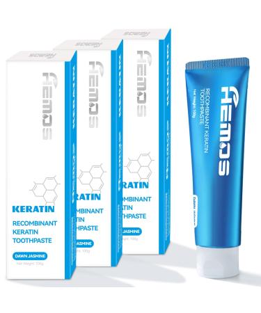 3-Pack World-First Recombinant Keratin Toothpaste 2-Minute Hemostatic Improves Mouth ulcers and gingivitis Removing Dental Plaque Toothpaste Gum Repair Whitening Toothpaste