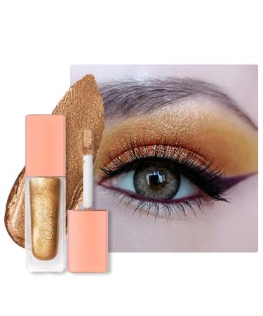 Oulac Golden Liquid Eyeshadow Glitter Eyeshadow| Golden Liquid Eyeliner Shimmer Eye Makeup| Non-creasing Lightweight Moisturizing Formula Easy to Remove. Vegan & Cruelty-Free (32) (32) Bronze Goddess