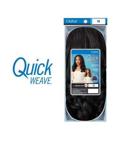 Outre Quick Weave Neesha Soft & Natural Half Wig Cap - H301 (S1B/30) | Self-Styled in 60 Seconds, Layflat Cap Design for Less Leave Out - Buy Online on GoSupps.com