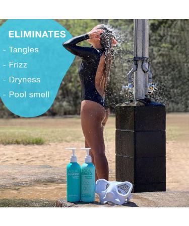 AquaGuard After-Swim Everyday Conditioner for Swimmers - Paraben and Gluten Free - Vegan & Color Safe - 9.50 Fl Oz (Pack of 2) - Buy Online on GoSupps.com