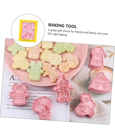 Alipis 1 Biscuit Mold Fudge Animal Crackers Pasties Fruit Muffin Mold Biscuits Cutter Metal 3D Bake Cookies 7.6x5cm Pink - Buy Online on GoSupps.com