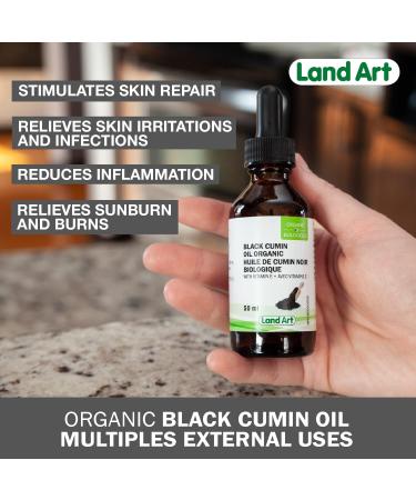 Organic Black Cumin Seed Oil - 50ml - For topical use - Cold Pressed - Vegan - Gluten Free - Made in Canada - Buy Online on GoSupps.com