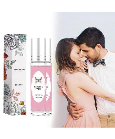 2PCS Pheromone Perfume for Women Fragrance Pheromone Cologne Attract Men Long Lasting Fragrance Unleash Your Charm and Stay Confident Suitable For All Occasions (Strawberry taste)