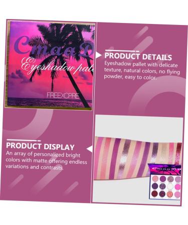 AUTSUPPL 1 Box Eyeshadow Palette Makeup Palette Glitter Eye Shadow Eye Shadow Plate Colorful Plastic - Buy Online on GoSupps.com