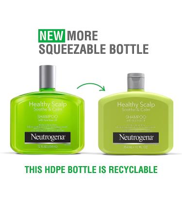 Neutrogena Soothing & Calming Healthy Scalp Shampoo with Tea Tree Oil - 12oz | pH-Balanced, Paraben-Free, Phthalate-Free - Ideal for Dry Scalp & Color-Treated Hair - Buy Online on GoSupps.com