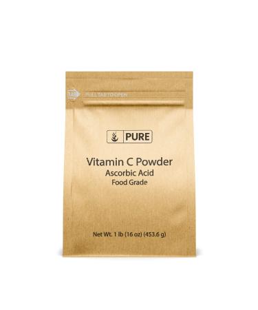 PURE ORIGINAL INGREDIENTS Vitamin C Powder (1 lb) Ascorbic Acid  Non GMO  Dietary Supplement Fruit 16 Ounce (Pack of 1)