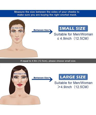 Bairuifu Dry Top Foldable Snorkel Mask Set - 180 Panoramic View, Anti-Fog & Leak Protection, Camera Mount, Ideal for Scuba Diving & Snorkeling - Light Blue, Large - Buy Online on GoSupps.com