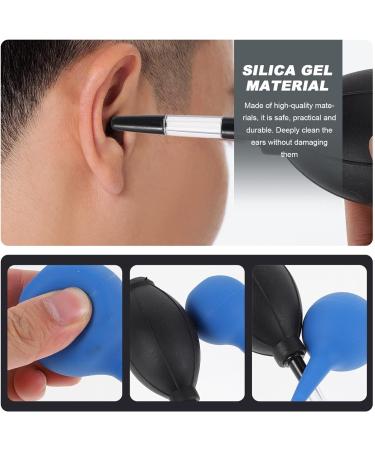 COHEALI Ear Syringe Cleaner Pack of 2 - Soft Rubber Hand Washing Bulb - Ear Syringe Ball Tool - Blue+Black - Buy Online on GoSupps.com