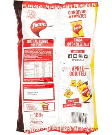  Fonzies Pack of 40 corn cheese paste sachets with cheese chips (5 chips per 8 sachets of 23g cheese shavings) - Buy Online on GoSupps.com