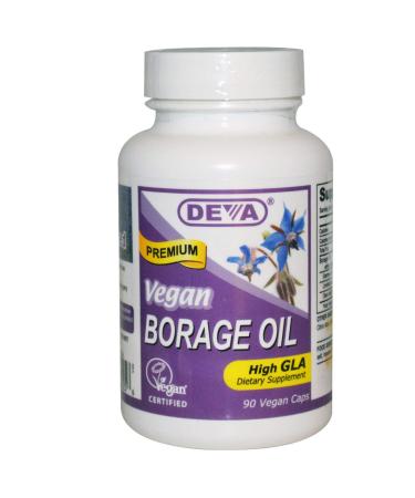 Deva Vegan Borage Oil - 500 Mg - 90 Vcaps
