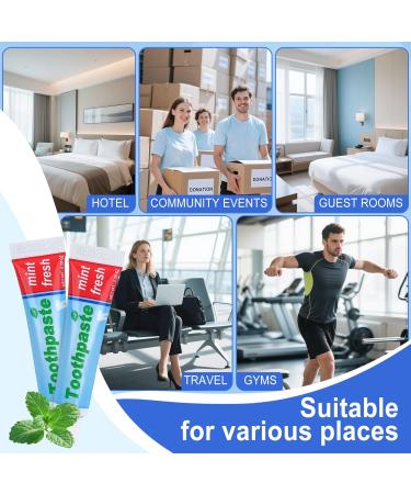 0.28oz Small Toothpaste Travel Size Bulk Mini Toothpaste Travel Mint Scent TSA Compliant for Hotel Camping Gym Office School Homeless 40 1 Ounce (Pack of 40) - Buy Online on GoSupps.com
