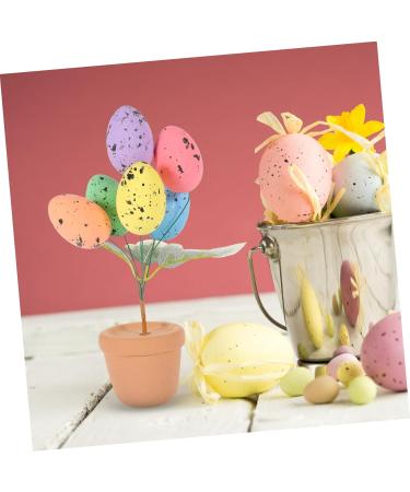 Alipis Easter Eggs Emblems Easter Centerpiece Decoration Egg Bonsai Ornaments Potted Plant Household Picture 2 19.00X7.00X7.00CM - Buy Online on GoSupps.com