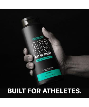 Art of Sport Men s 2-in-1 Body Wash and Shampoo with Charcoal Activated Eucalyptus Fragrance Made for Athletes Victory Scent 16 fl oz (Pack of 2) - Buy Online on GoSupps.com