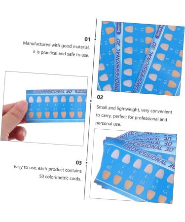 Minkissy 90 PTH Tooth Coloring Card - Tooth Color Key & Oral Care Tool for Perfectly Bleached Teeth | International Shipping Available - Buy Online on GoSupps.com