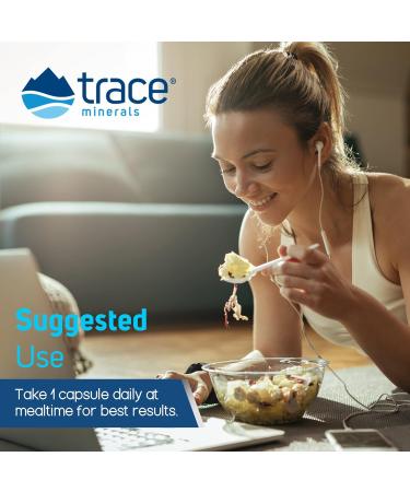 Trace Minerals Magnesium Glycinate 120mg | Supports Sleep, Mood & Muscle Function | 90 Count - Buy Online on GoSupps.com