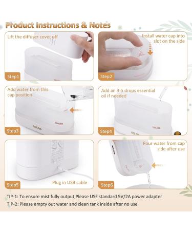 PLUWEL Flame Diffuser Humidifier 180ml - Auto Off Essential Oil Aroma with Fire Flame Effect - 2 Brightness Modes for Home Office Spa Gym (Black) - Buy Online on GoSupps.com