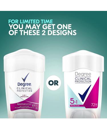 Degree Clinical Protection Antiperspirant Deodorant 72-Hour Sweat & Odor Protection - Women 1.7 oz - Buy Online on GoSupps.com