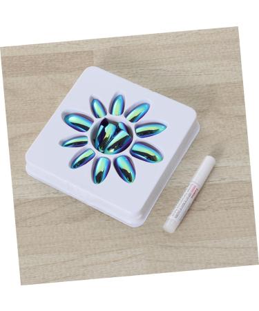 minkissy 56 Pcs Adhesive Stickers Nail Extension Nail Art Stickers Women Nail Art Sticker Artificial Fingernails Nail Tips for Women Nail Art Adhesive Sticker Fake Nails Nail Piece - Buy Online on GoSupps.com