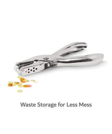 6 Pack Silver Hole Puncher - 8 Sheet Capacity Paper Punch - 1 Hole Punch - Buy Online on GoSupps.com