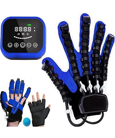 Robot Glove Hand Training Rehabilitation Protector Exoskeleton Manual Training for Stroke Hemiplegia Hand Function Recovery Relief Finger Cramps Left-M Left Medium