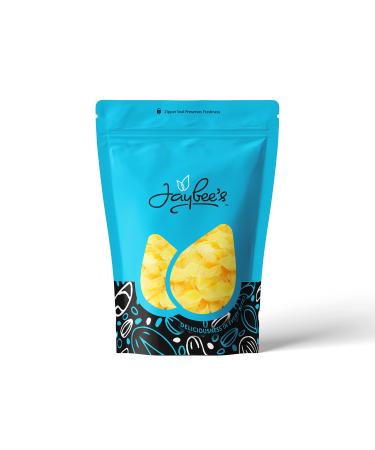 Dried Pineapple Chunks - 15 oz Resealable Pouch | Sweetened Pineapple Tidbits | Tasty Tropical Dry Fruit Snack | Car Snacks for Road Trips, Hiking | Kosher - Jaybee's Nuts and Dried Fruit