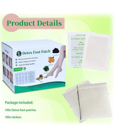 100 Natural Detox Foot Pads - Stress Relief & Sleep Improvement | Detox Footpaster International Shipping - Buy Online on GoSupps.com