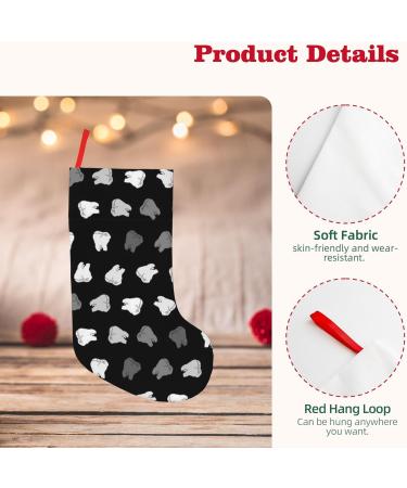 Dental Dentist Winter Festival Fashion Tube Stocking Christmas Fireplace Decor Sock 18"x11" - Buy Online on GoSupps.com