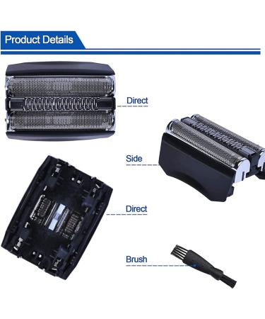 Lukasz 2X 70B Shaver Replacement Foil for Braun Series 7 720S 790CC 760CC 765CC 795CC 730 9565 750CC 9585 9591 7840S - International Shipping Available - Buy Online on GoSupps.com