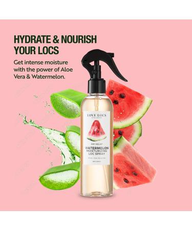 Watermelon Loc Moisturizer Spray for Dreads Dreadlocks Braids Faux Locs Crochet Locs Sisterlocks Microlocs | Hydrating Refreshing Hair and Scalp Spray | Natural | Vegan | Residue Free - Buy Online on GoSupps.com