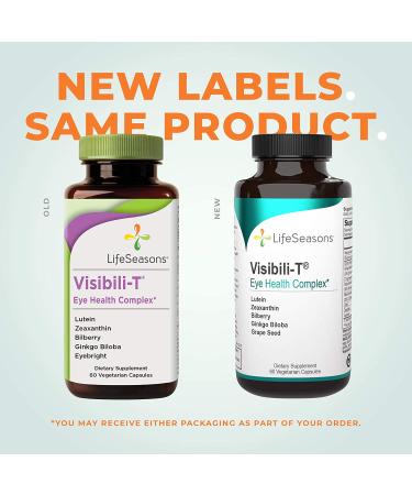 LifeSeasons Visibili-T Eye Health Complex - 60 Vegetarian Capsules for Optimal Vision - Buy Online on GoSupps.com