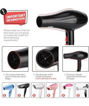 Travel Hair Dryer Diffuser - Sailor-Like Styling Attachment (1.54-1.69 inches) - Professional Blue Diffuser for Perfect Curls on the Go - Buy Online on GoSupps.com