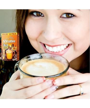 NYCoffee 3 in 1 Coffee Sachets- Salted Caramel Flavour Bundled with Temas Store - Buy Online on GoSupps.com