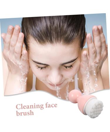 minkissy 1pc Cleansing Brush Liquid Makeup Mineral Foundation Powder Handheld Scrubber Face Brush Travel Brush Face Body Brush Facial Cleansing Brush Compact Face Brush Travel Pink - Buy Online on GoSupps.com