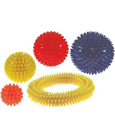 Sport-Tec Hedgehog Ring Massage - 16 cm Yellow Reflexology Self-Massage Tool for Pain Relief - Buy Online on GoSupps.com