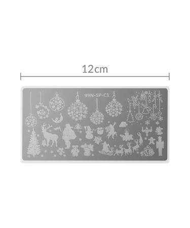 99nails Christmas Stamping Plate - Premium Nail Art Tool for Festive Designs | International Shipping Available - Buy Online on GoSupps.com