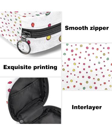 Bright Colorful Menstrual Bag for Women | Portable Spray Pattern Storage with Zipper | Ideal for Teenagers & Girls - Buy Online on GoSupps.com