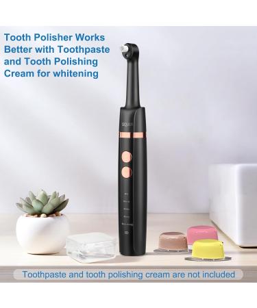 SIQUER Tooth Polisher - Electric Plaque Remover & Teeth Whitening Kit with 5 Speed Modes LED Light & 5 Brush Heads - Effective Dental Tool for Home Use - Buy Online on GoSupps.com
