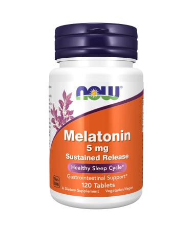 Now Foods Melatonin 5 mg 120 Tablets - Buy Online on GoSupps.com