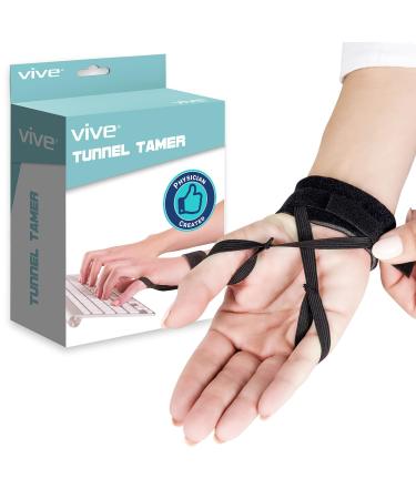 Vive Wrist Wraps For Carpal Tunnel - Tunnel Tamer Brace For Left & Right Hand - Wrist Compression Band for Support Pain Relief Working Out Arthritis Typing & Sports Aid - Hand Protector For Women 1
