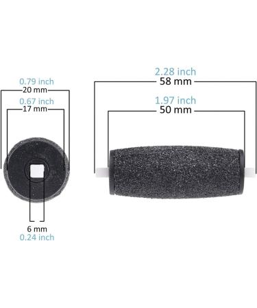 Amope Pedi Perfect Replacement Roller Heads - 10 Pack - Extra Coarse and Regular Coarse - Callus Removal and Smooth Feet - Essential Pedicure Accessory - Buy Online on GoSupps.com