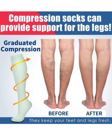 Buy Compression Socks for Men & Women | Ideal for Running Sports Travel | Assorted Sizes 12 SM - Buy Online on GoSupps.com