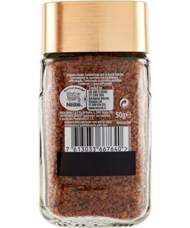  NESCAF Nestl Nescaf Gold Caff Soluble Instant Coffee with roasted and ground coffee gluten-free in a glass 50g - Buy Online on GoSupps.com
