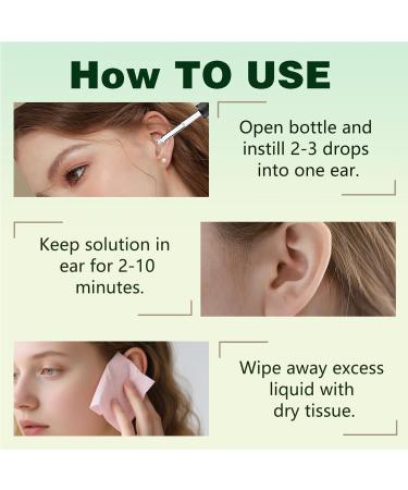 Ear Care Drops Gentle Formula 2PCS Natural Ingredients Relieve Tinnitus by Unblocking Secretions for Daily Ear Hygiene Easy to Use & Portable for Men & Women - Buy Online on GoSupps.com