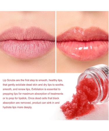 Natural Strawberry Lip Peeling & Scrub | Exfoliate & Soften Lips | 20g Lip Care - Buy Online on GoSupps.com
