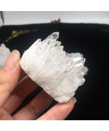 Natural Crystal Rough White Clear Quartz Crystals Cluster Specimen for Stones Home Decoration Crystal Cluster - Buy Online on GoSupps.com