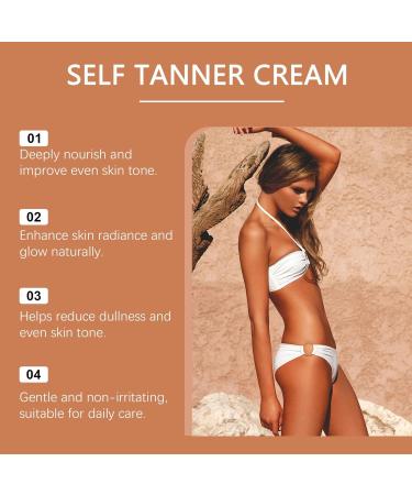 GkgWuxf Selftanning Lotion 50g Selftanner Bronzing and Moisturizing Lotion for Women and Men for Indoor and Outdoor Use during Summer and Holidays - Buy Online on GoSupps.com